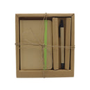 Cuaderno con bolígrafo kraft 80 hojas