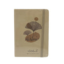 Cuaderno cosido kraft con liga 96 hojas