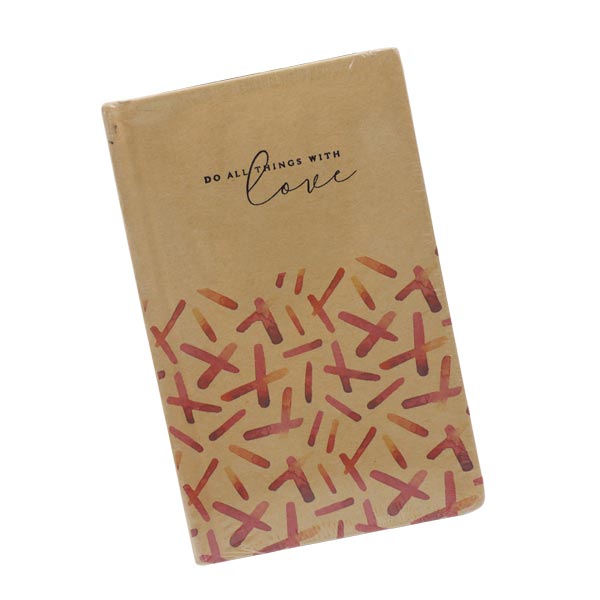 Cuaderno cosido kraft con liga 80 hojas