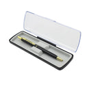 Bolígrafo negro/dorado delgado