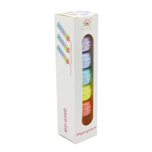 Resaltador macarons colores surtidos