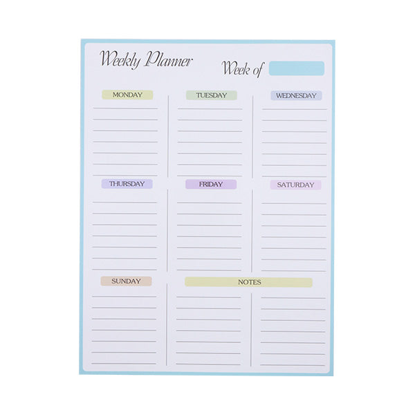 Calendario semanal magnético reutilizable