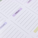 Calendario semanal magnético reutilizable