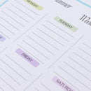 Calendario semanal magnético reutilizable