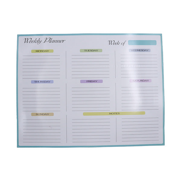 Calendario semanal magnético reutilizable