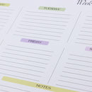 Calendario semanal magnético reutilizable