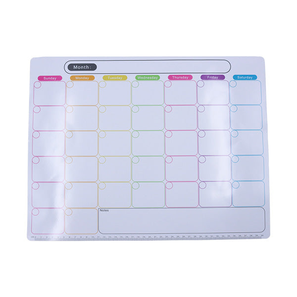 Calendario mensual magnético reutilizable