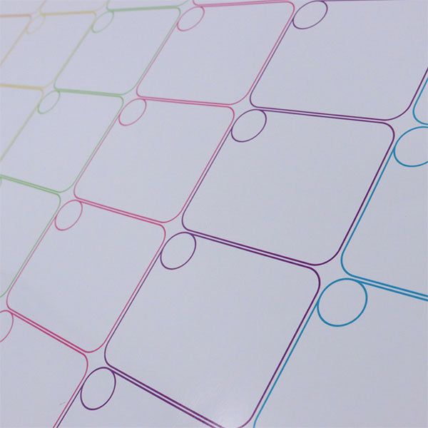 Calendario mensual magnético reutilizable