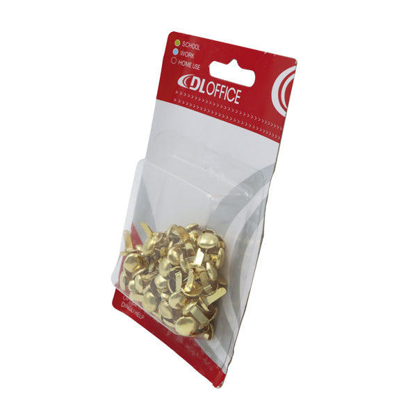 Broche latonado dorado 100 piezas