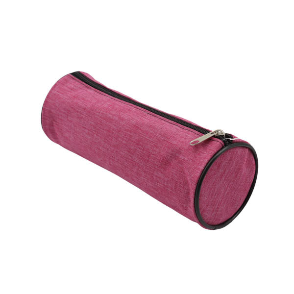 Cartuchera redonda colores  liso surtido