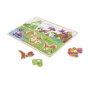 Juego didáctico ensarte dinosaurios