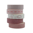 Cinta washi tape 5 piezas
