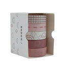 Cinta washi tape 5 piezas
