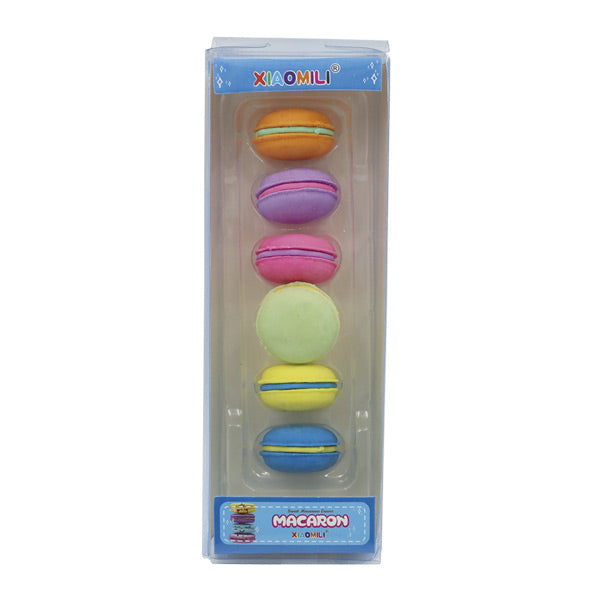 Borradores macaron 6 piezas