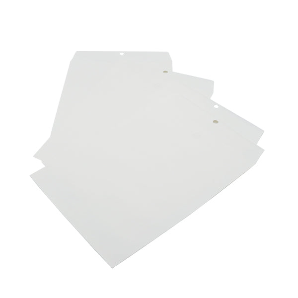 Sobres manila blanco 9x12" 22.86x30.48cm 4 unidades Basic