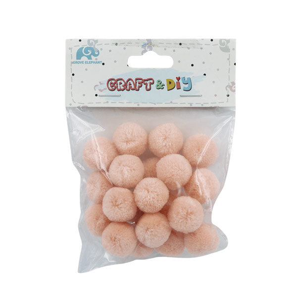 Pompones pequeño color rosa