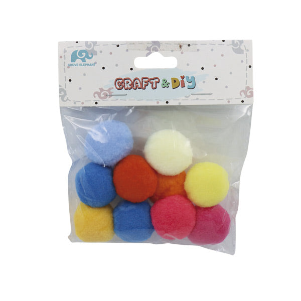 Pompones grandes colores surtidos