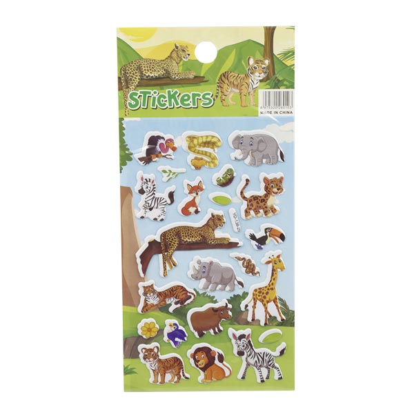 Sticker animales selva surtidos