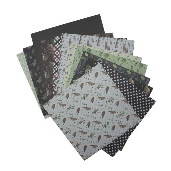 Papel para scrapbooking 12 hojas