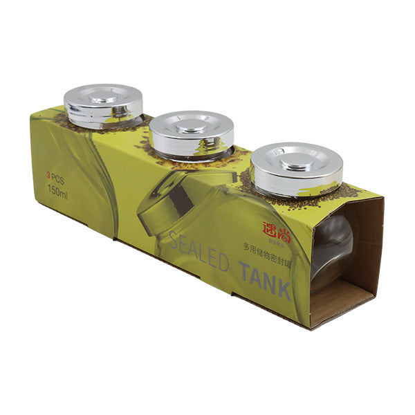 Set 3 envases para granos 150ml