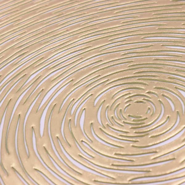 Individual para mesa dorado