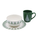 Vajilla navidad verde 12pzs