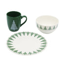 Vajilla navidad verde 12pzs