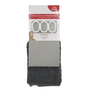 Cortina para baño 14 piezas gris