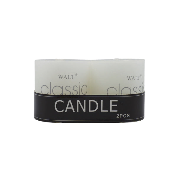 Set 2 candelas blanco