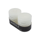 Set 2 candelas blanco