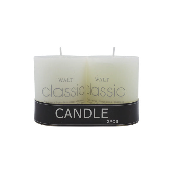 Set 2 candelas blanco