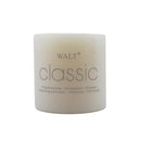 Candela pilar 10x10cm marfil