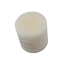 Candela pilar 10x10cm marfil