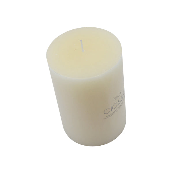 Candela pilar 10x15cm marfil