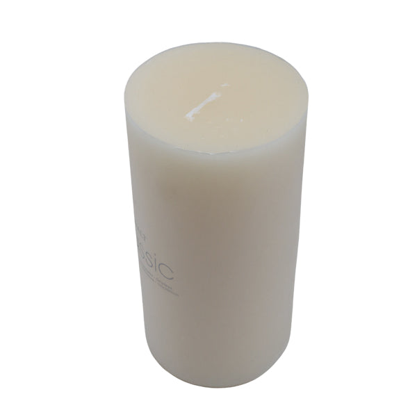 Candela pilar 10x20cm marfil