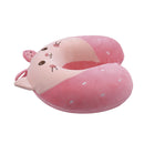 Cojín para cuello gata con antifaz