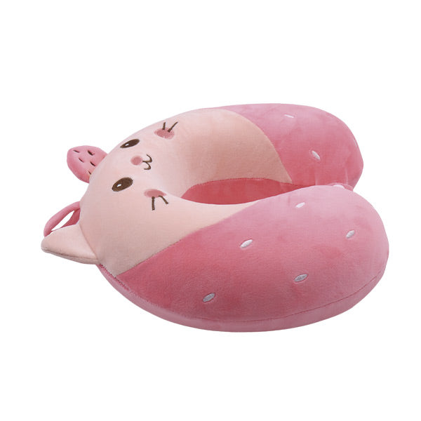 Cojín para cuello gata con antifaz