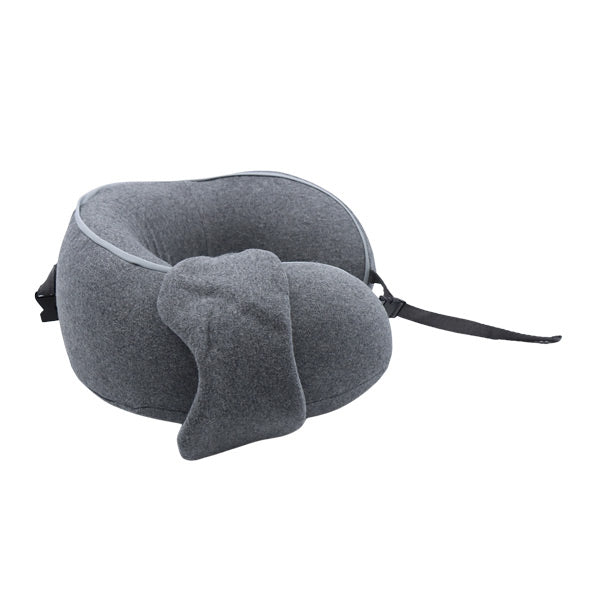 Cojín para cuello con antifaz gris