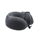 Cojín para cuello con antifaz gris