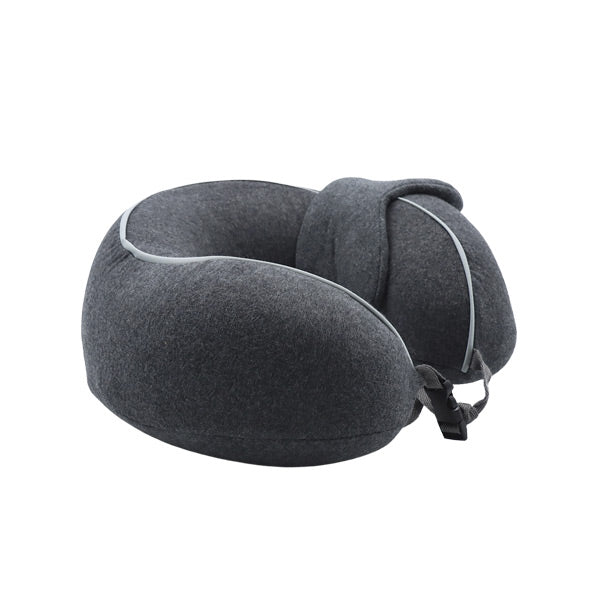 Cojín para cuello con antifaz gris