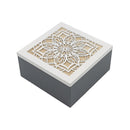 Caja decorativa gris