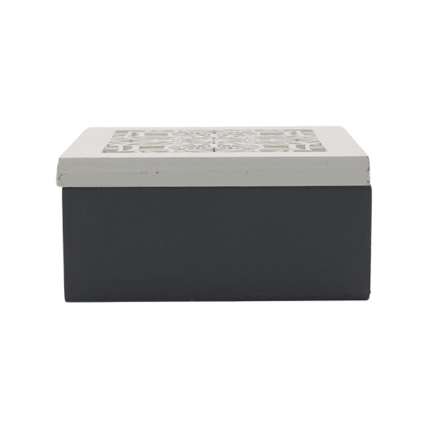 Caja decorativa gris