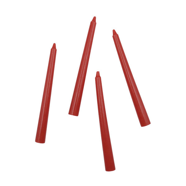 Set 4 Candelas altas rojo