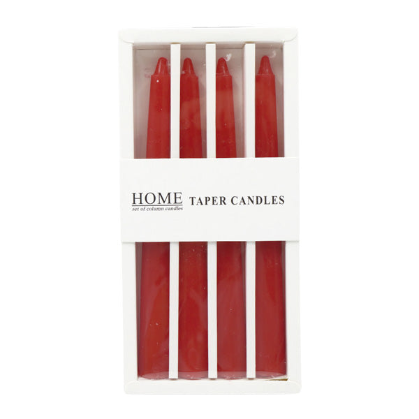 Set 4 Candelas altas rojo