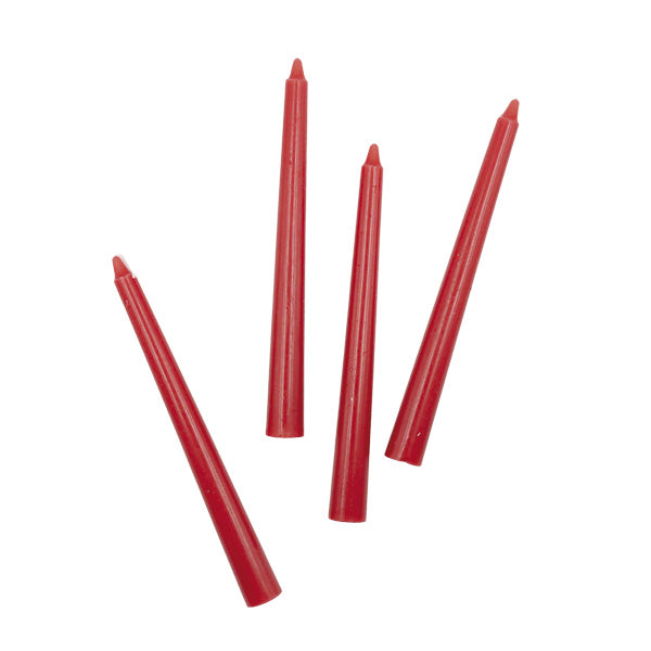 Set de 4 candelas altas naranjas