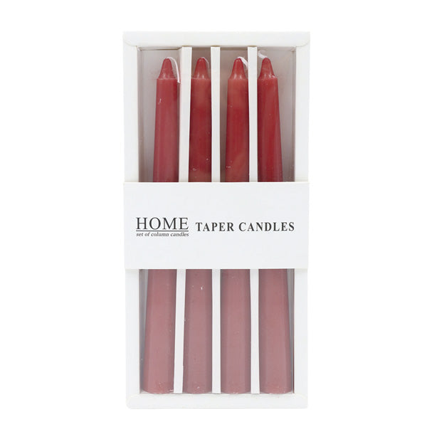 Set de 4 candelas altas naranjas