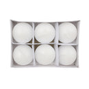 Candelas flotantes 6 unidades blanco