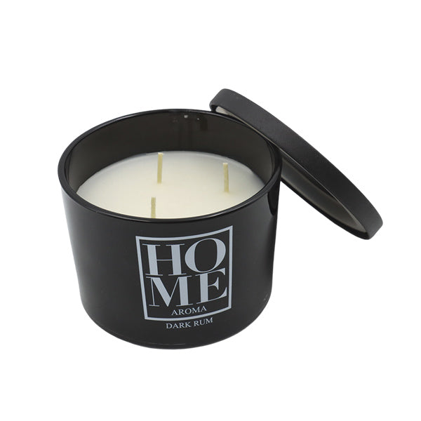 Vela en frasco 760g negro