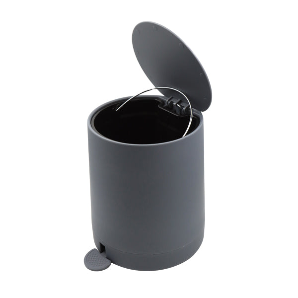 Basurero para baño gris