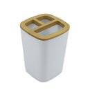 Vaso para cepillo de dientes blanco